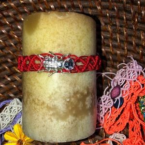 Candle decor lace wreath adjustable crystal NEW